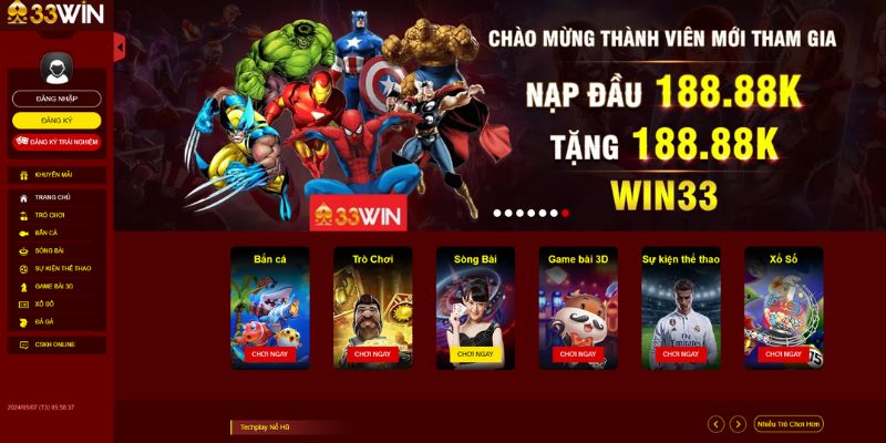 33WIN sỡ hữu nhiều ưu điểm hấp dẫn