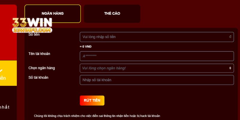 Điền thông tin chuyển vốn về ngân hàng chính xác để đảm bảo giao dịch nhanh gọn
