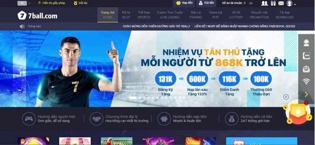 Nhà cái 7Ball có uy tín không