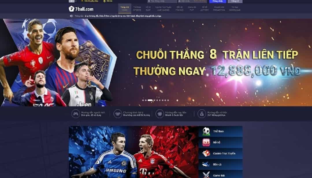 Nhà cái 7Ball đưa ra nhiều ưu đãi cho khách hàng mới