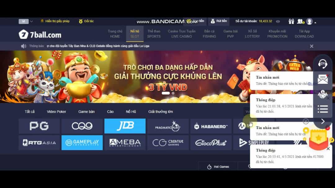 Nhà cái 7Ball lừa đảo có phải là sự thật hay không?