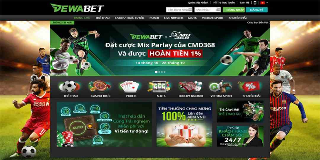 Dịch vụ nổi bật tại Dewabet