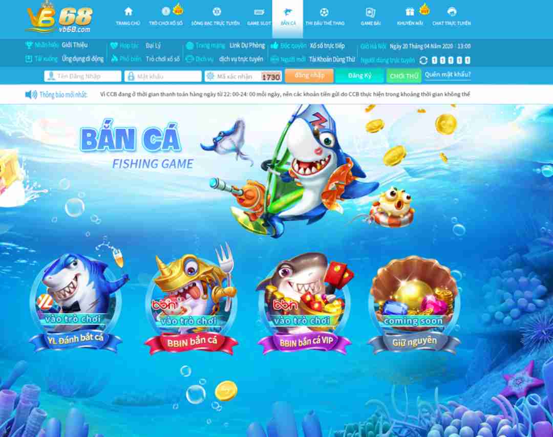 Kho game hấp dẫn tại Vb68
