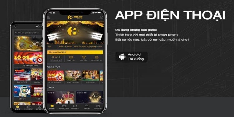 Tải app 888b cho nền tảng ios và android