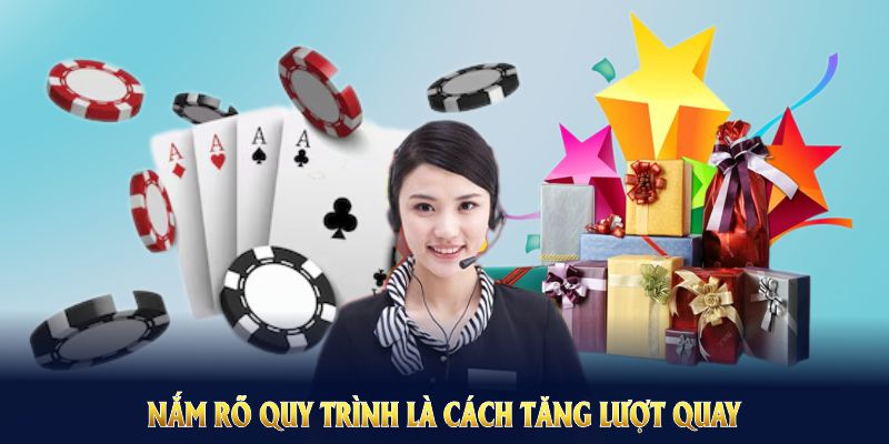 Nắm rõ quy trình là cách tăng lượt quay và nhận phần quà