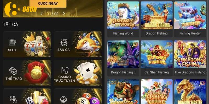 Tổng hợp các trò chơi nổi bật tại sân chơi 888B