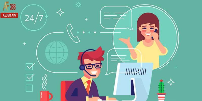Chăm sóc khách hàng tại AE388 luôn được hội viên đánh giá cao