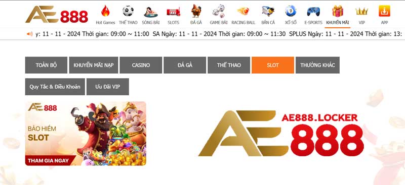 Khuyến mãi slot game AE888