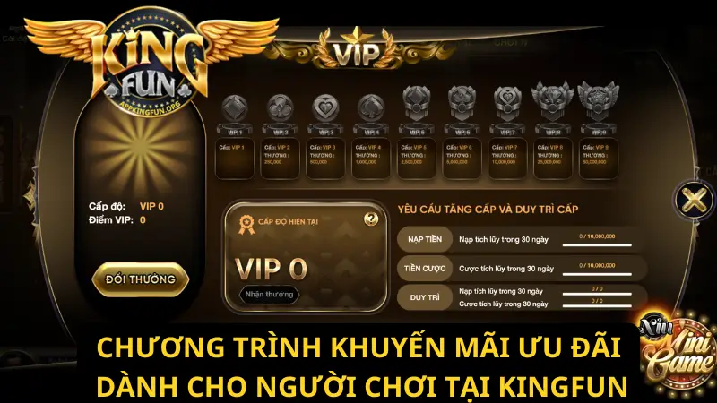Những khuyến mãi hấp dẫn trên cổng game Kingfun