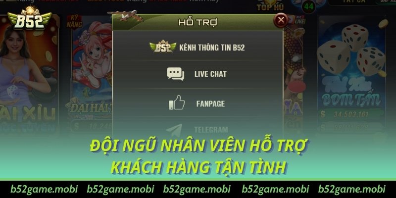 Đội ngũ nhân viên hỗ trợ khách hàng tận tình