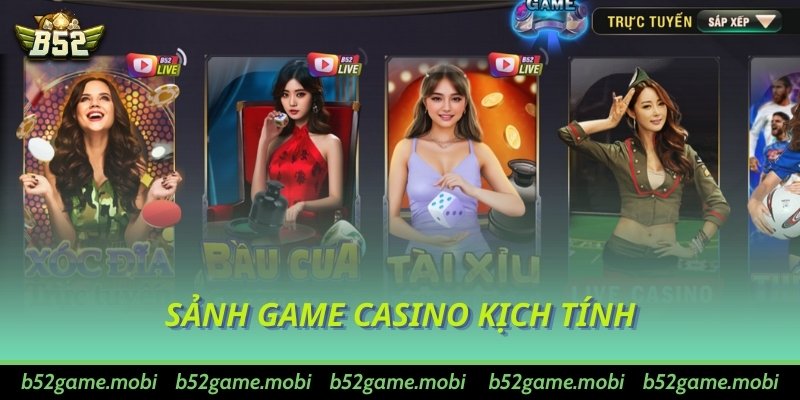 Sảnh game casino kịch tính