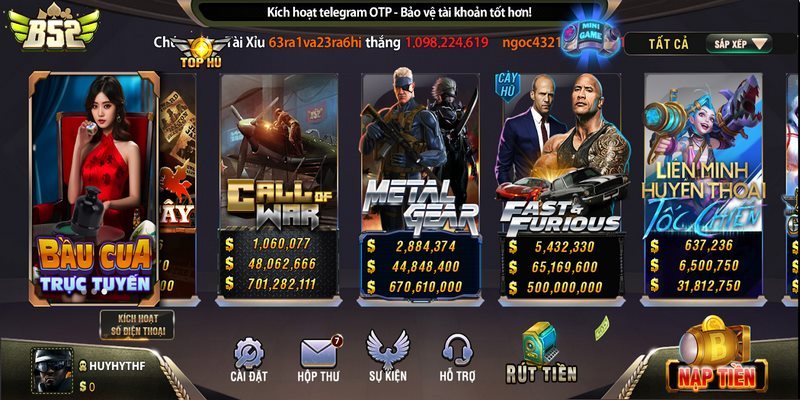 Quá trình tải game đánh bài B52 Club sẽ bắt đầu