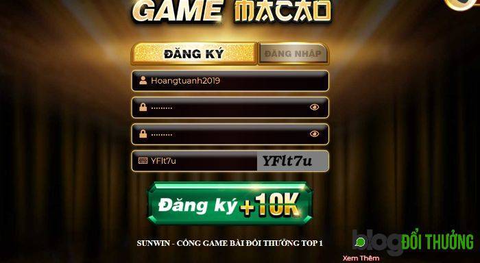 Nhấn Đăng ký nhận 10K để cập nhật tài khoản