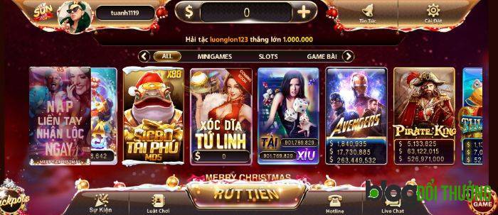 Chọn khu vực biểu tượng nạp tiền