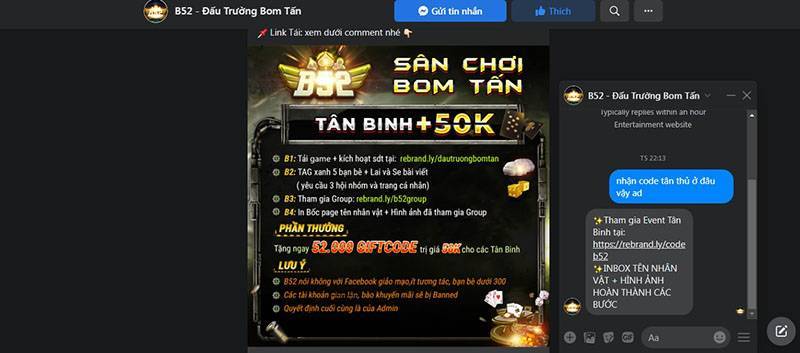 cách nhận code b52club