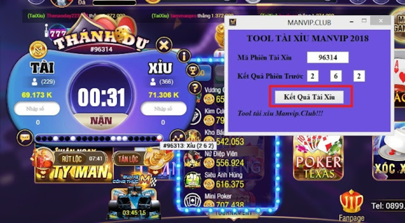 Chọn phầm mềm tài xỉu trên ManVip
