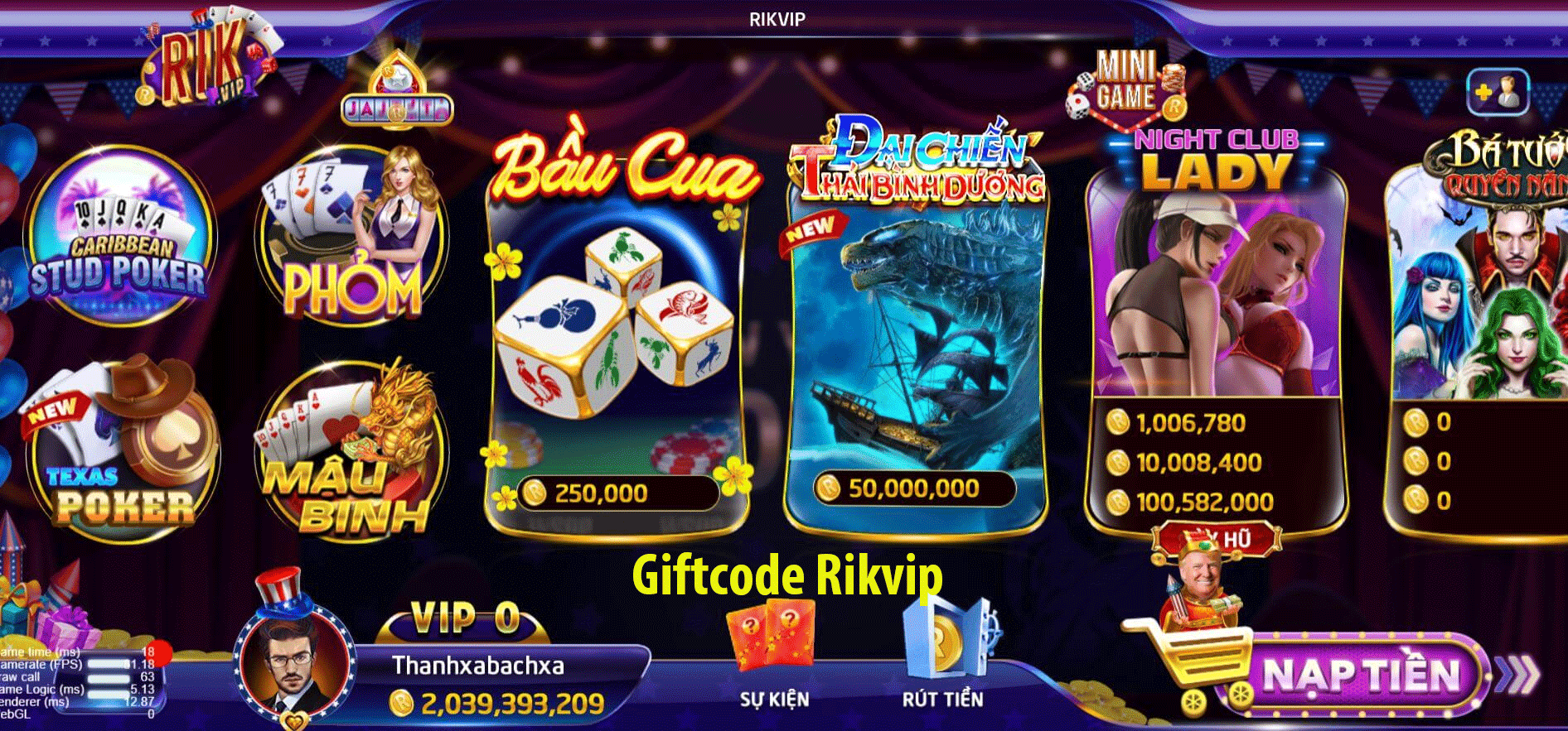 Giftcode Rikvip