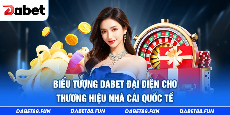 Biểu tượng Dabet đại diện cho thương hiệu nhà cái quốc tế