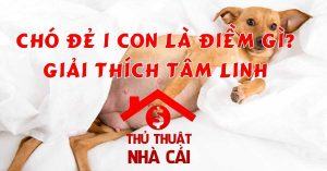 Chó đẻ 1 con là điềm gì