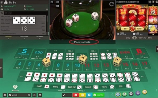 Game sicbo có nhiều kiểu cược khác nhau