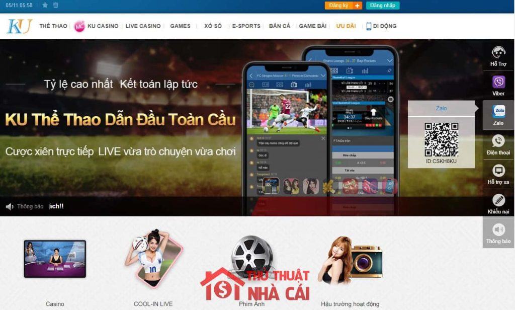Giao diện nhà cái KUBET