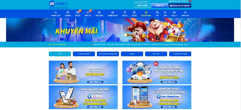 Các chương trình khuyến mãi tại Nhà Cái F8BET Các chương trình khuyến mãi tại Nhà Cái F8BET