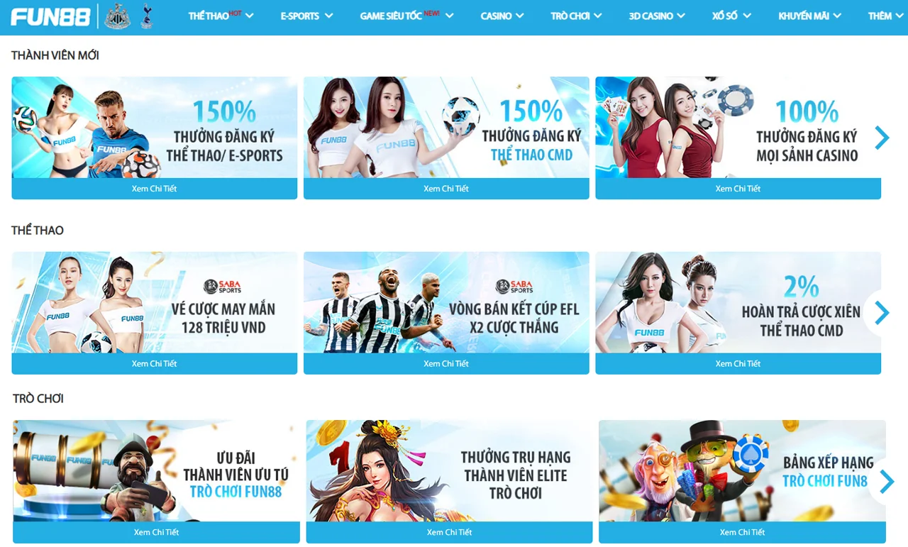 Khuyến mãi nổi bật tại Fun88