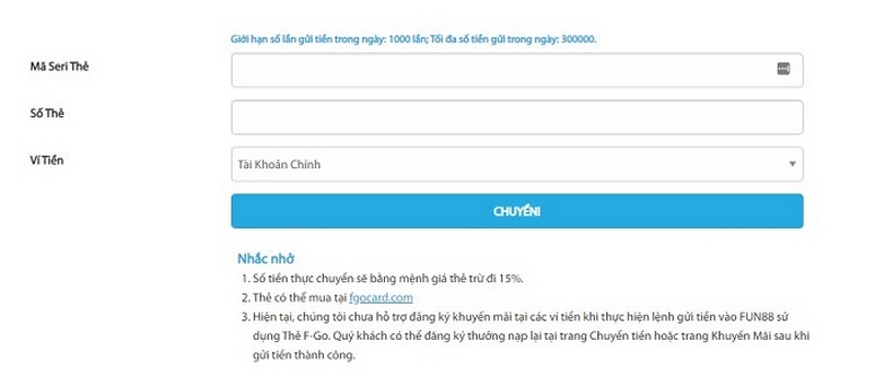 Thời gian giao dịch nạp - rút tiền chỉ trong phút mốt