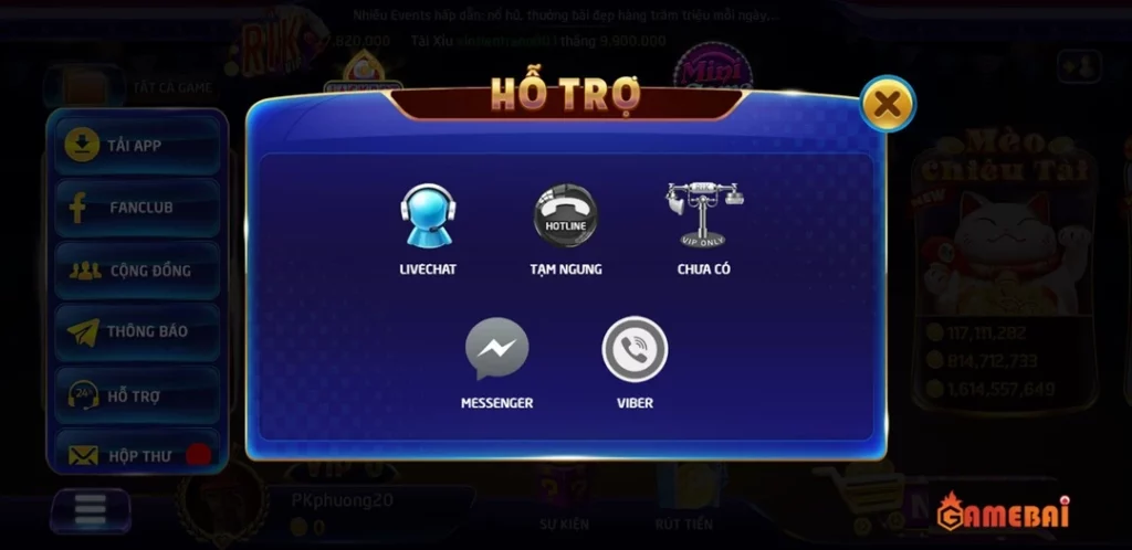 Dịch vụ CSKH tận tính tại Rikvip