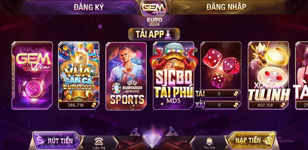 Cược ngay Gemwin nhận quà ngàn tỷ