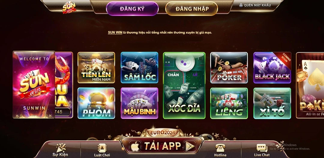 Sunwin cổng game đánh bài xì dách siêu mượt trên điện thoại
