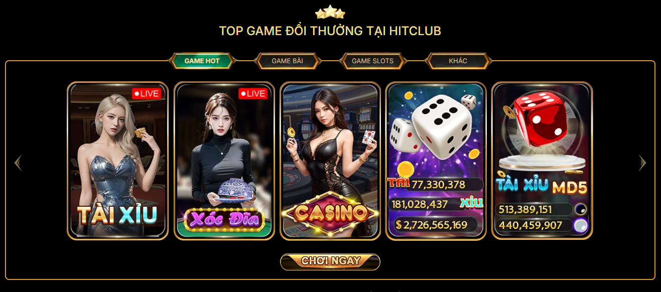 Đánh giá cổng game đổi thưởng Hitclub - Thiên đường giải trí online đáng tin cậy nhất hiện nay 3 Kho-tro-choi-da-dang