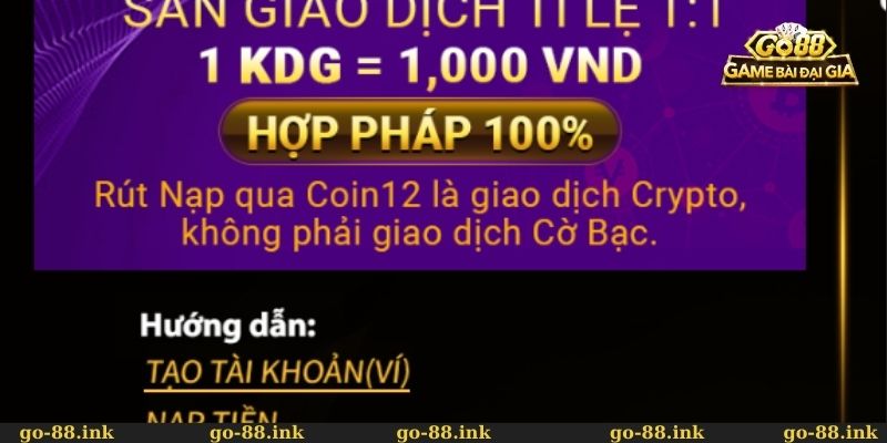 Nạp tiền Go88 siêu tốc, an toàn cho bet thủ