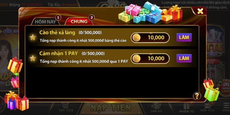 Ngập tràn ưu đãi khi tham gia cổng game bài GO88