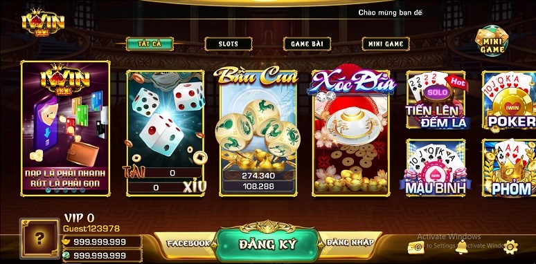 cổng game iwin