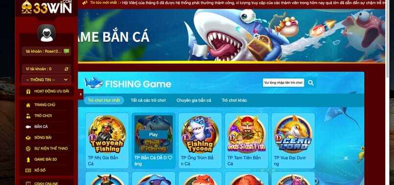 Cá cược bắn cá cùng nhà cái 33Win Cá cược bắn cá cùng nhà cái 33Win