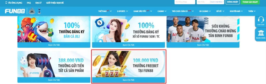 Đăng ký tài khoản và nhận ngay 108K tiền cược miễn phí