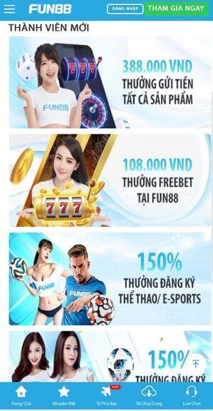 khuyến mãi fun88 mobile