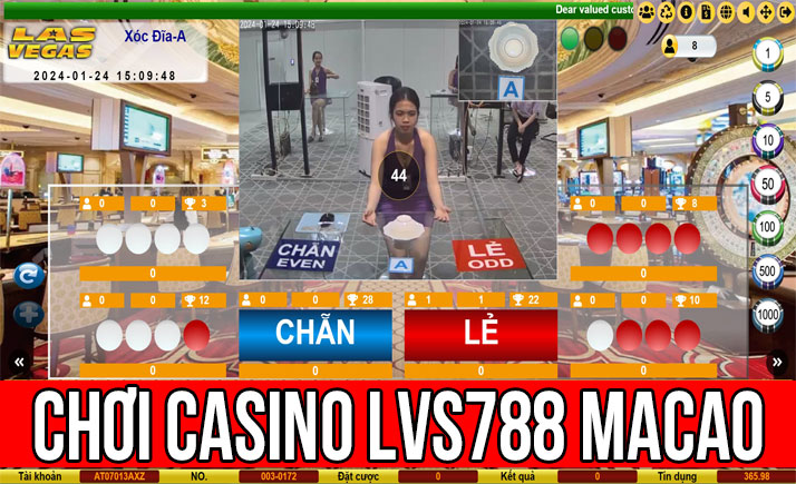 Casino LVS788 Macao trực tuyến từ sòng bạc