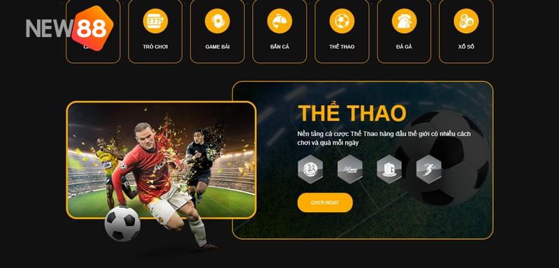 Thử sức mình với sảnh thể thao sôi động của nhà cái New88