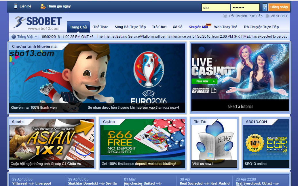 SBOBET – Link vào SBOBET Mobile mới nhất – Ag Sbobet