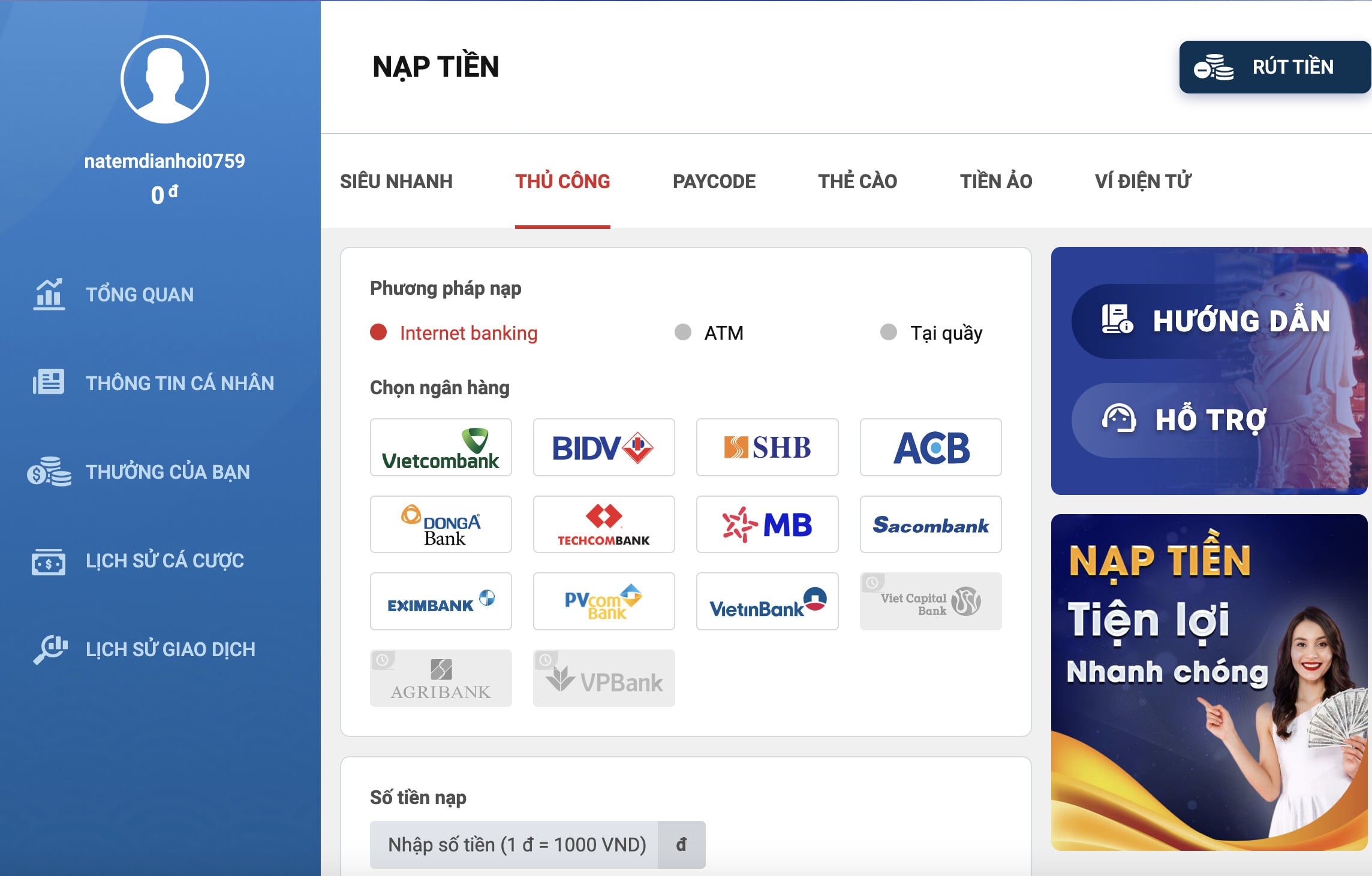 Sin88 hỗ trợ nạp rút tiền nhanh chóng và an toàn Sin88 hỗ trợ nạp rút tiền nhanh chóng và an toàn