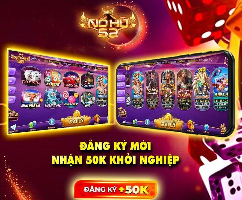 Đăng ký tài khoản để nhận ngay giftcode nohu52