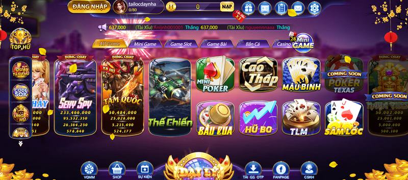 Sân chơi đang tạo ra các sảnh game hút lượng lớn khách hàng tham gia