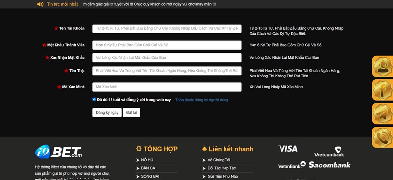 Trở thành hội viên i9Bet qua 5 dòng thông tin và 3 bước cơ bản