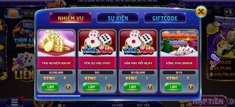 Những chương trình khuyến mãi Rikvip cung cấp độc quyền và giá trị cao