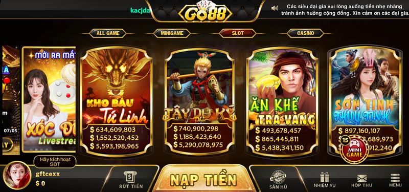 Nhiều siêu phẩm thuộc thể loại quay hũ đang là sự chọn lựa của game thủ