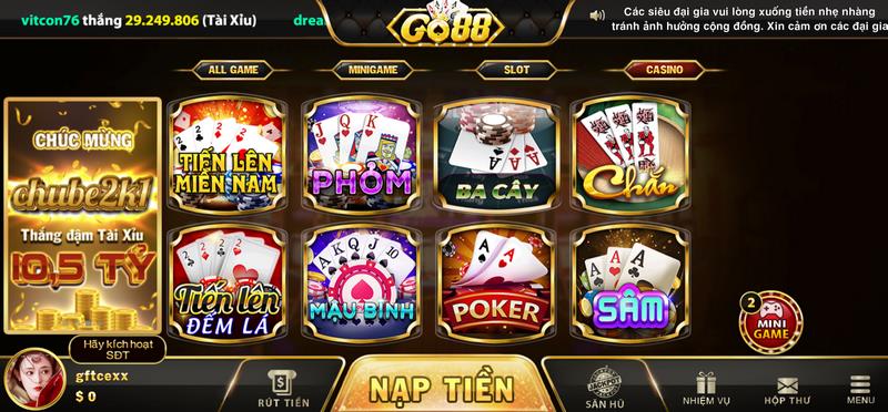 Game casino là sự chọn lựa hấp dẫn cho tất cả mọi người chơi
