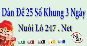 Dàn đề 25 số nuôi khung 3 ngày