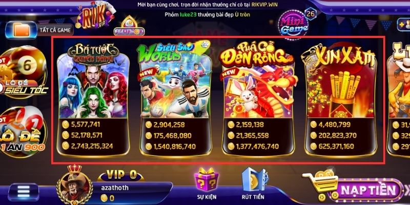 Slots game Rikvip - Những tựa game đỉnh cao
